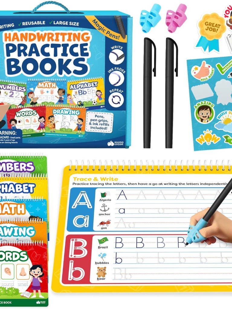 Magic Grooved Writing Practice For Kids Age 3-5 - Grooved Writing Books For Kids